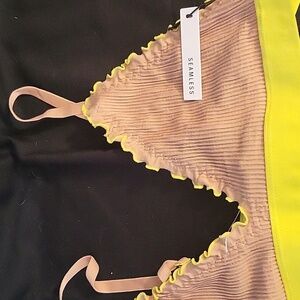 Forever 21 tan and yellow bralette